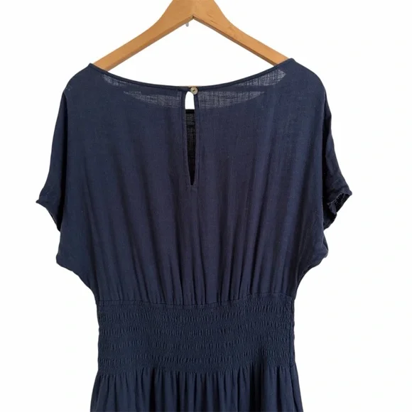 FAHERTY Coast To Coast Midi Dress in Navy - Excellent Pre-Owned Condition, Large - Picture 8 of 16